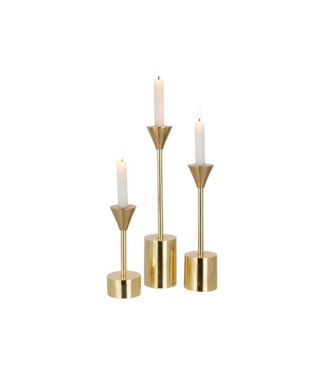Paris Prix - Lot De 3 Chandeliers Design emma 37cm Or