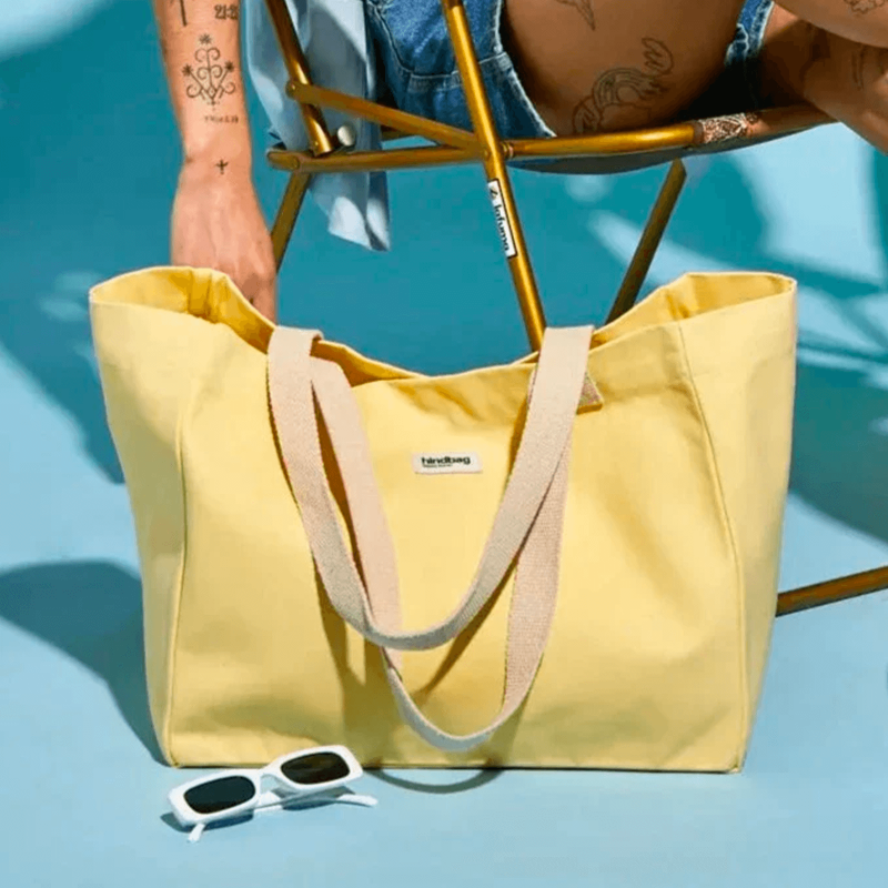 Sac shopping Claude 40cm Citron Givré