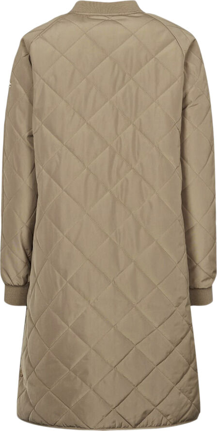 H2O Rubina Quilted lang overgangsjakke Brun