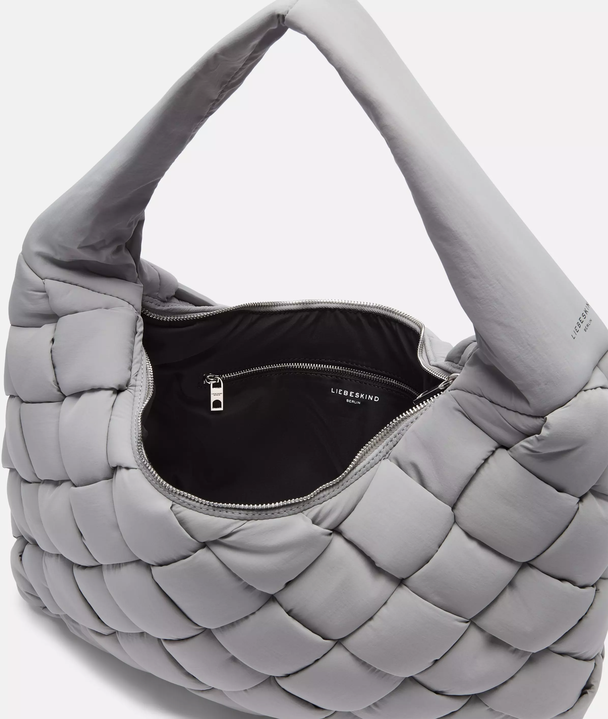 Nylon Bo Hobo L Large nylon bag with padded quilting