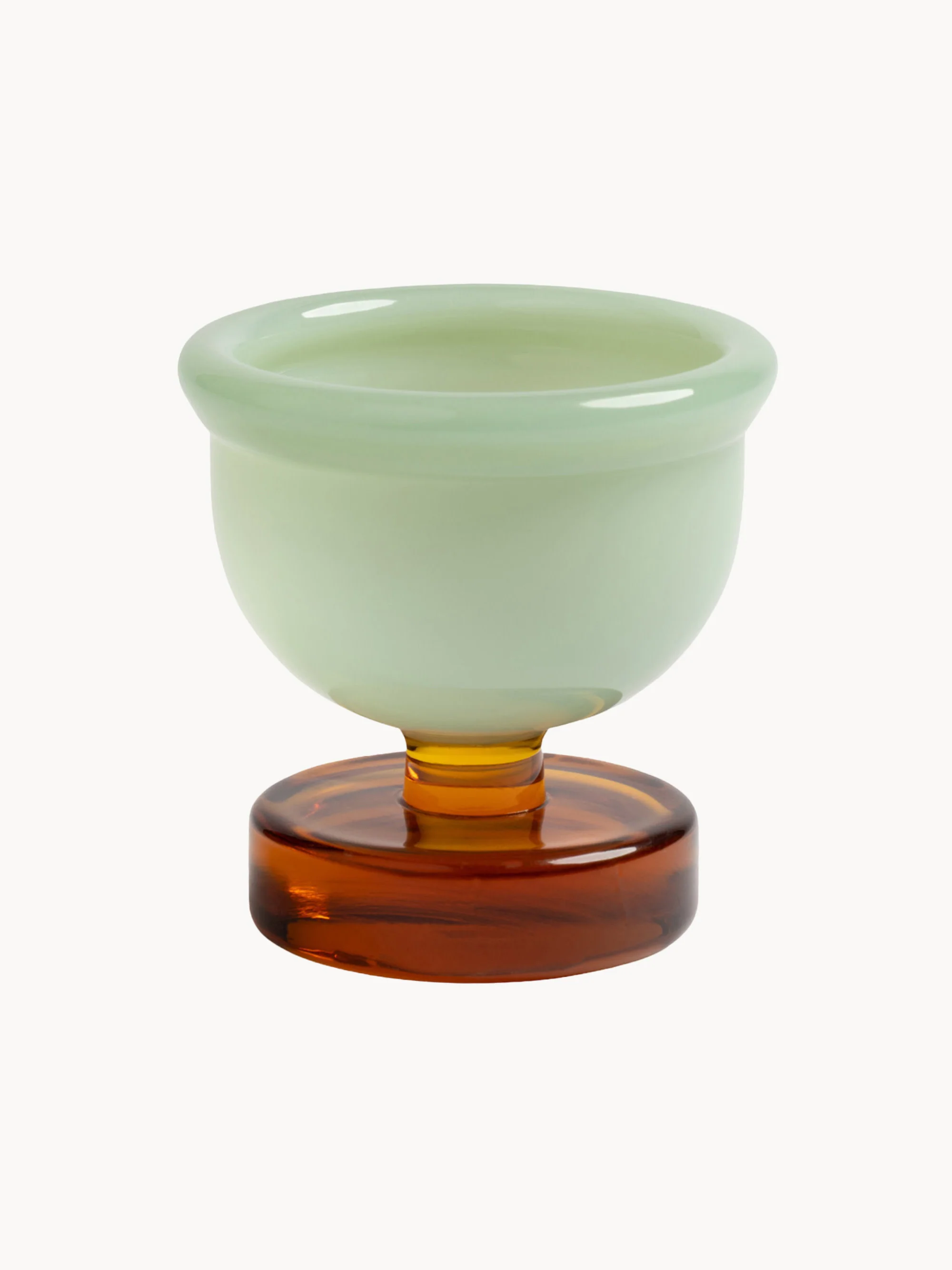 Handgemaakte eierdopjes Cantine van borosilicaatglas, 2-delig