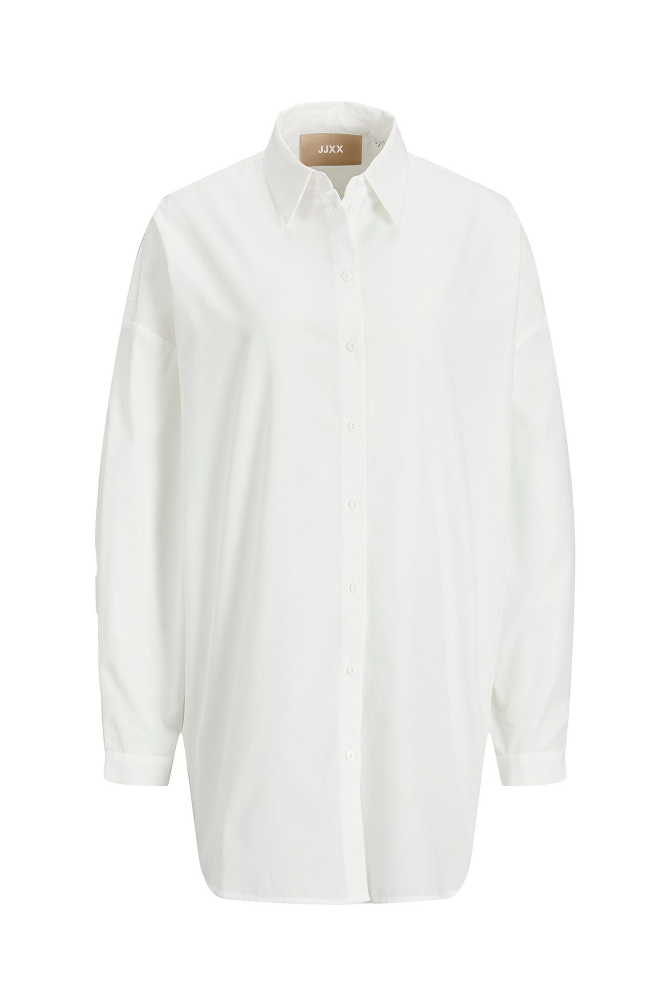 Camisa de popeline de manga comprida