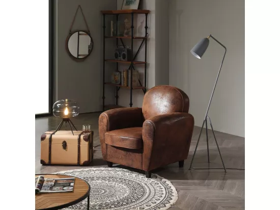 Fauteuil Club Marron