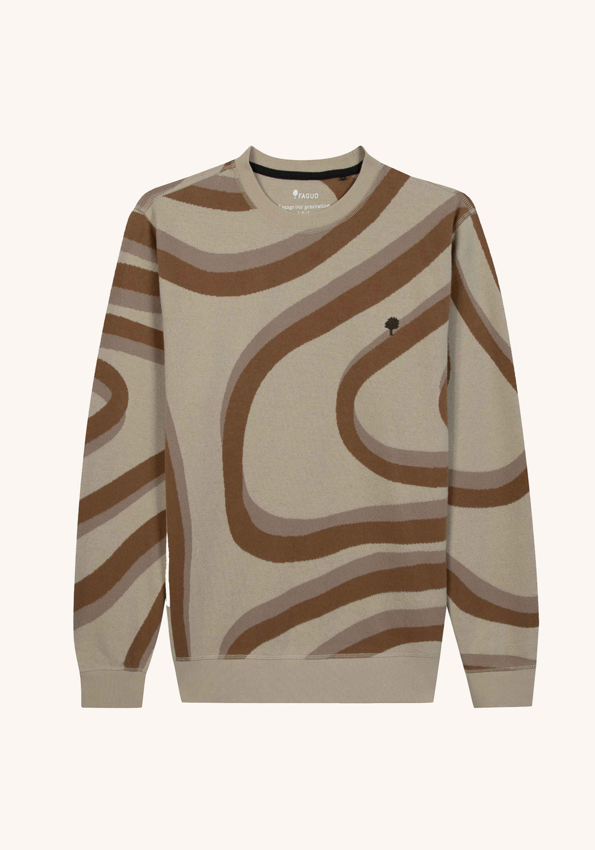 Faguo Pullover Bussy Sweat Knit Mushroom/Tawny