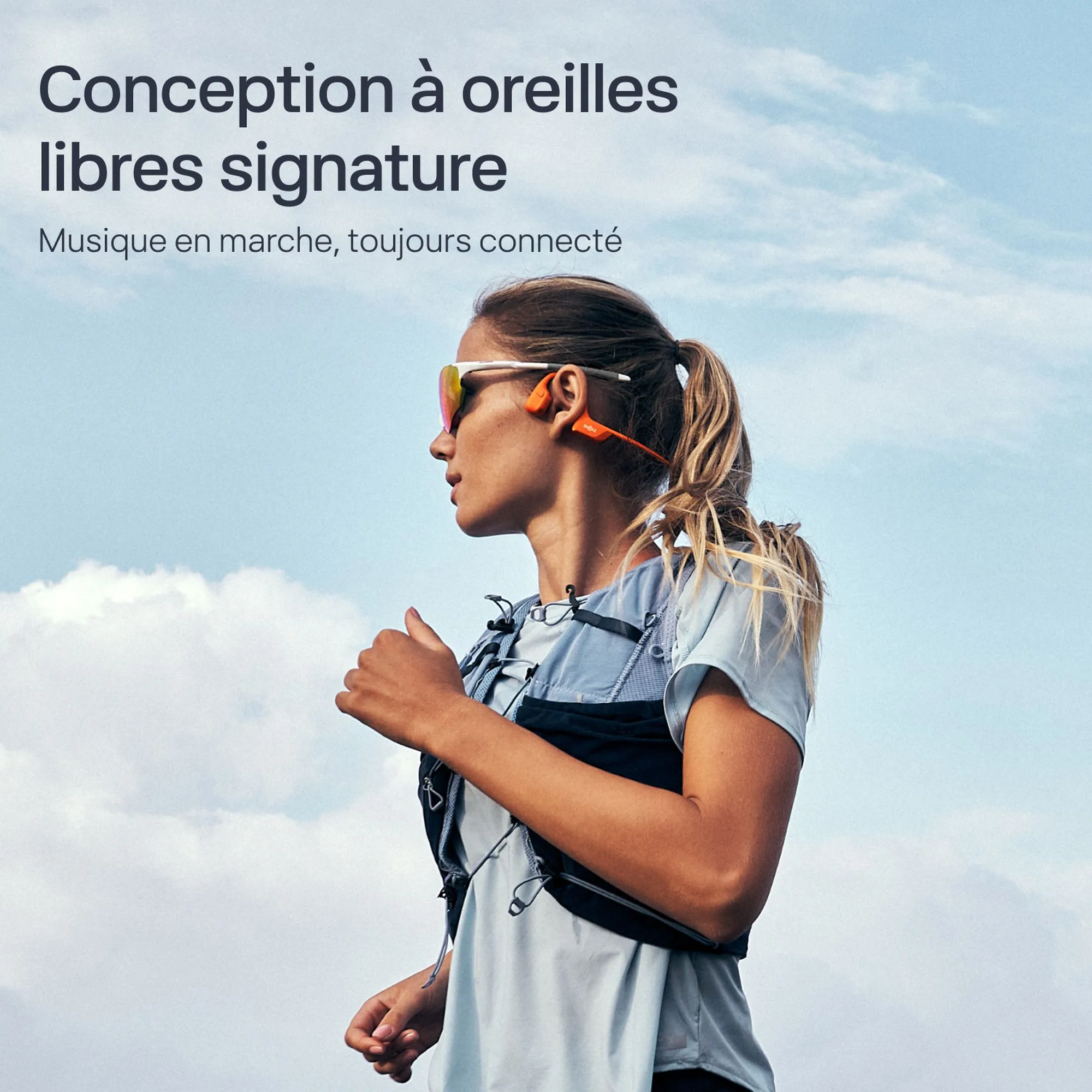 Shokz Open Run Pro 2 Orange Écouteurs Bluetooth