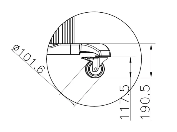 Multibrackets M Public Dual Pillar 180 HD - Vogn med hjul - for fladt panel - aluminium - sort - skærmstørrelse: 60