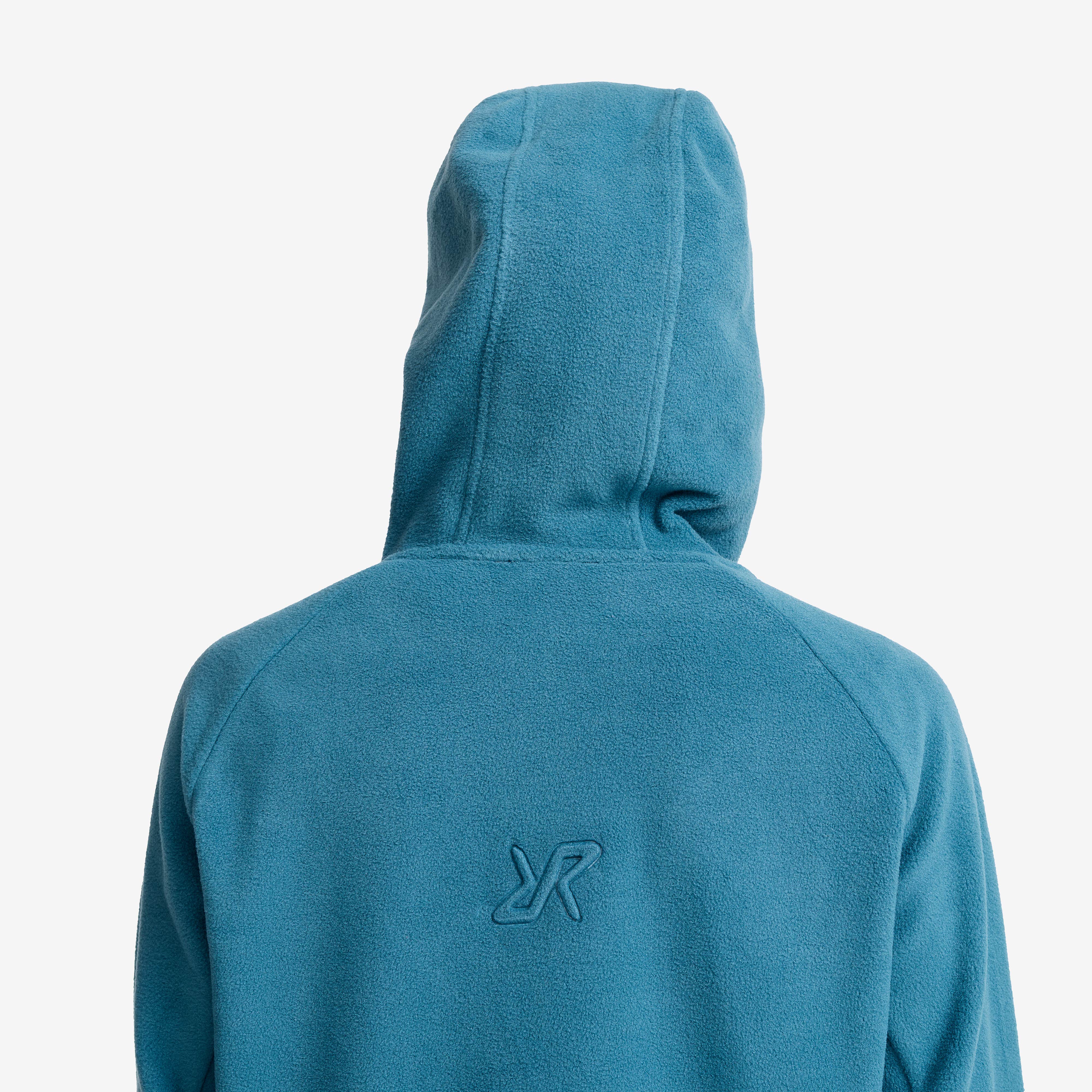 Polar Fleece Hoodie  Dame Blue Ashes