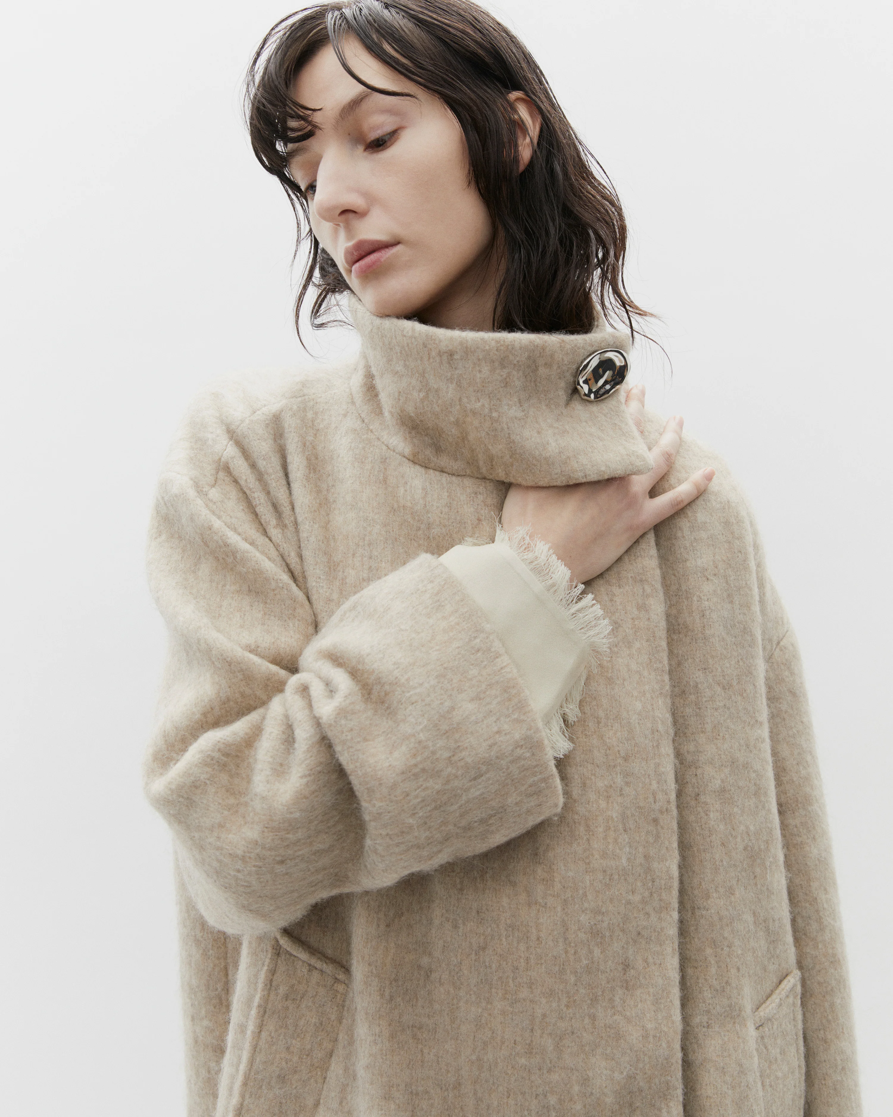 Day Birger et Mikkelsen  Keaton kort frakke - beige