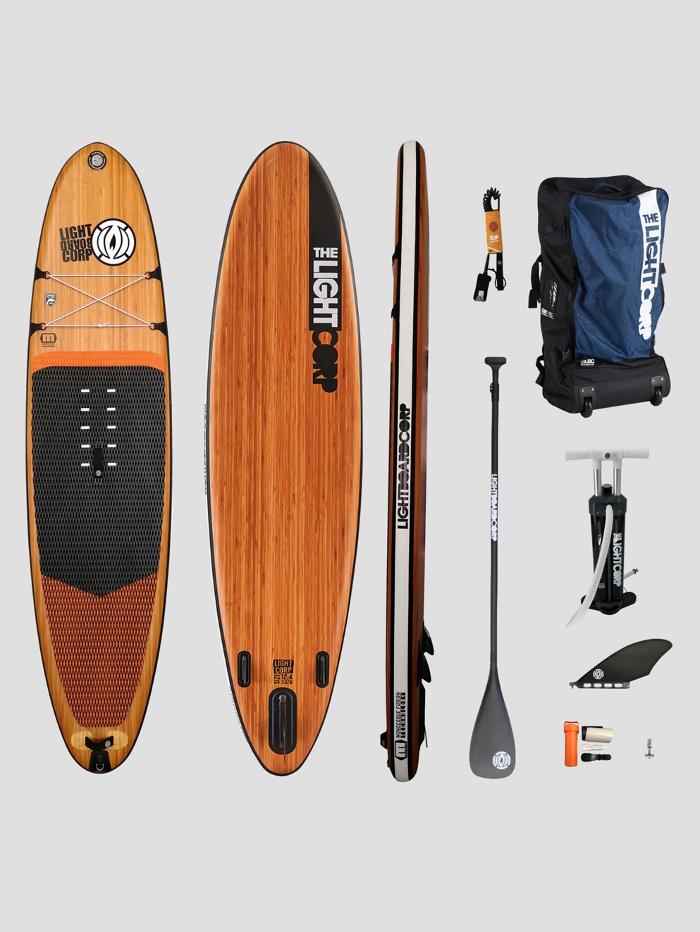 Light MFT Freeride 10'8 SUP Board Set wood