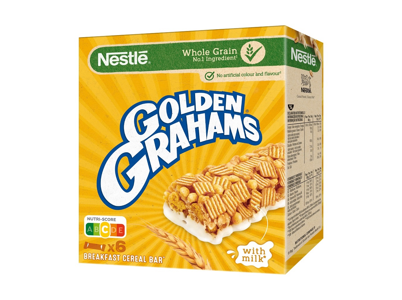 BARRAS DE CEREAIS NESTLÉ GOLDEN GRAHAMS 6X25G