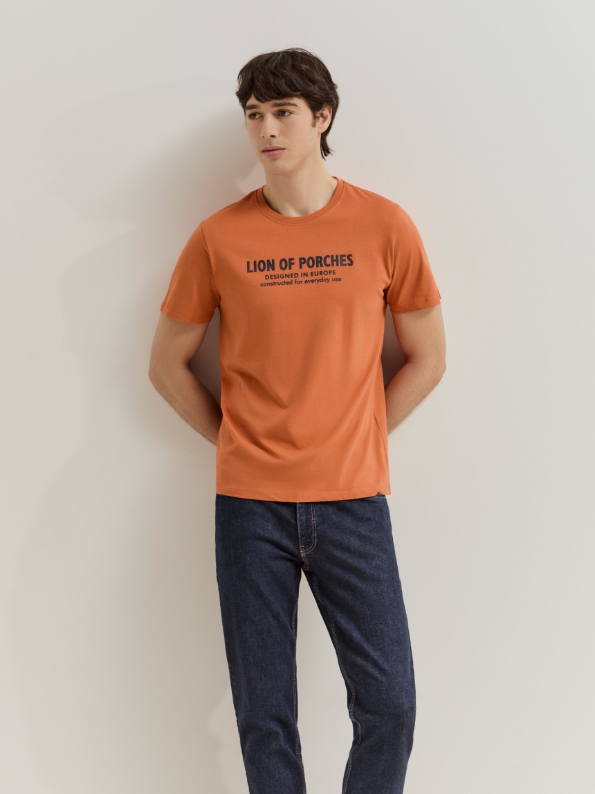 T-shirt de manga curta em algodão