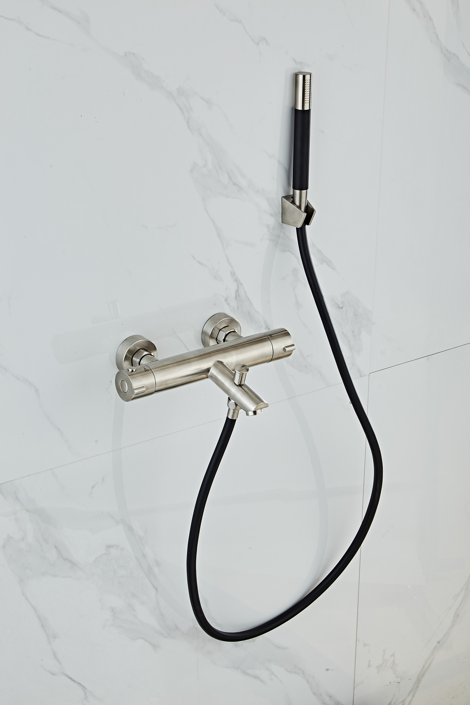 Saniclear Exclusive Pro 304-RVS thermostatische badkraan met handdouche