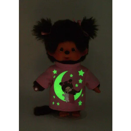 Sekiguchi Monchhichi Mädchen 20cm Glow in the dark