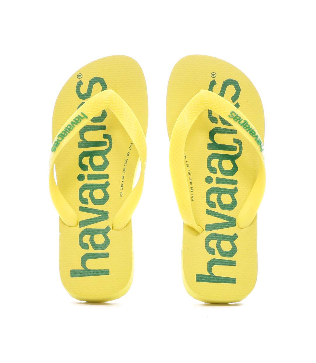Tongs Jaune Mixte Havaianas Top Logomania Awlab