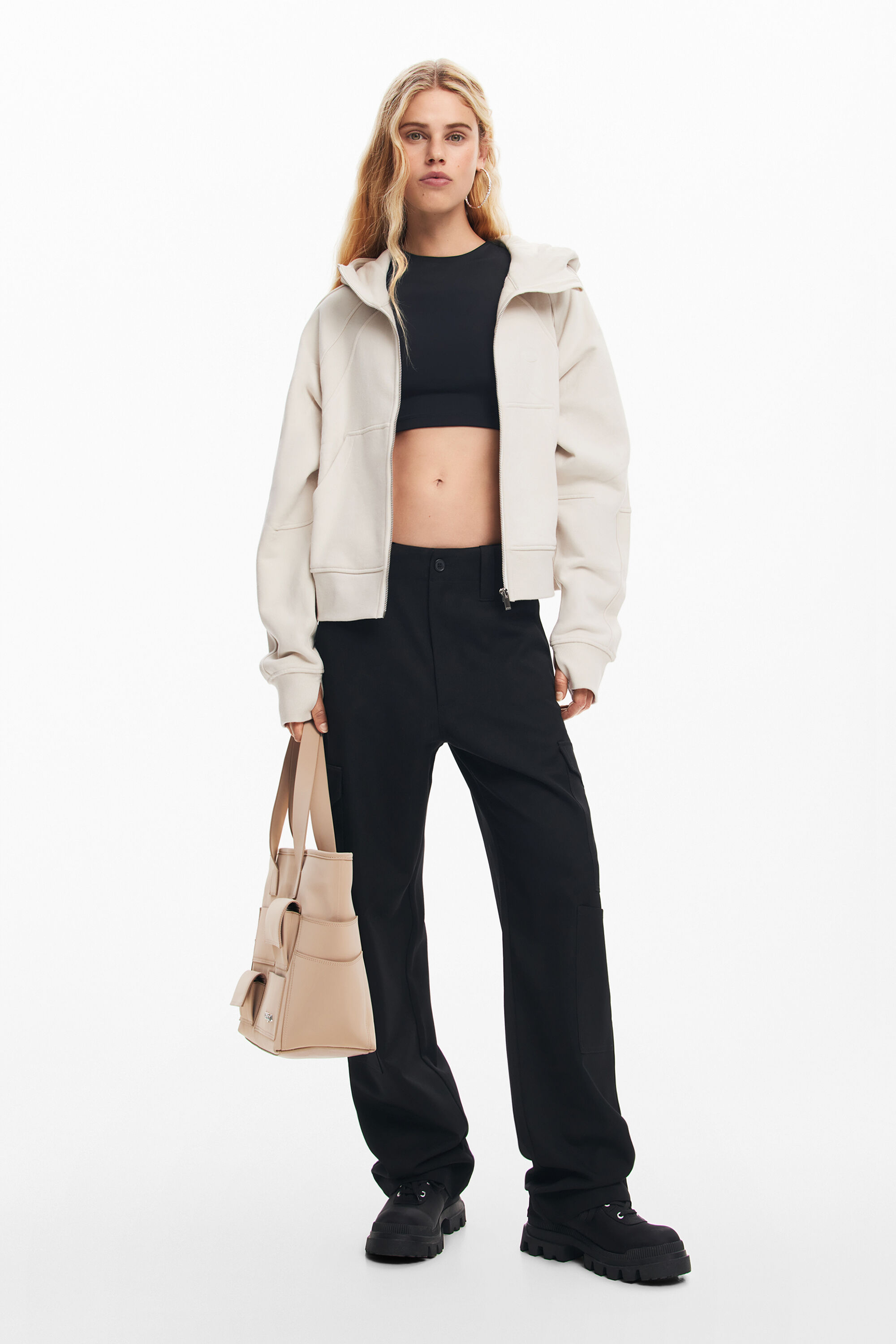 Moletom com capuz oversized