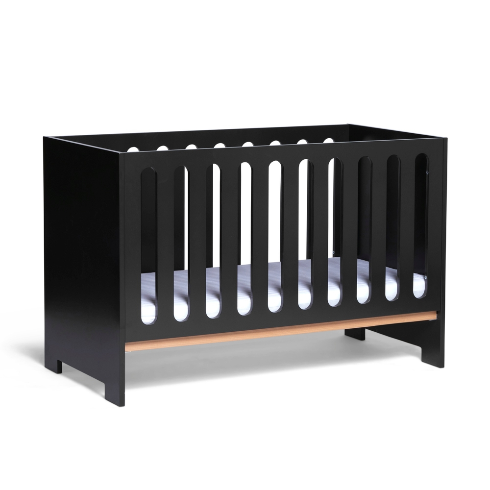 Baby Elegance Tom Kinderbett Schwarz/Naturbuche