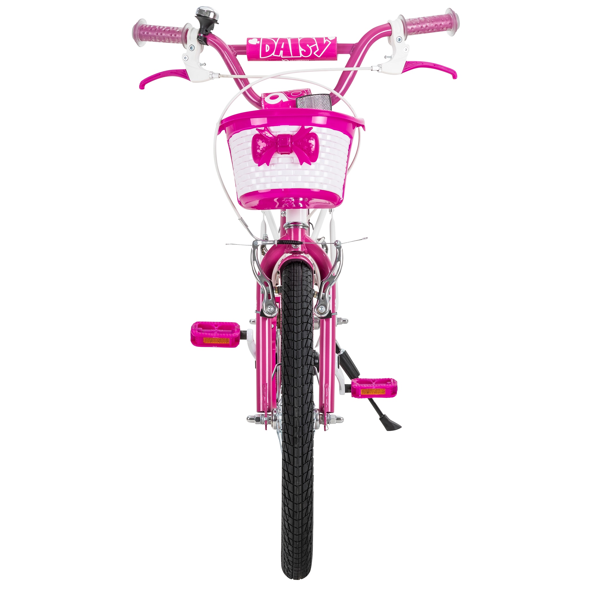 Actionbikes Kinderfahrrad Daisy 20 Zoll, pink, V-Brake-Bremsen, Antirutschgriffe, Kettenschutz, Korb (East)