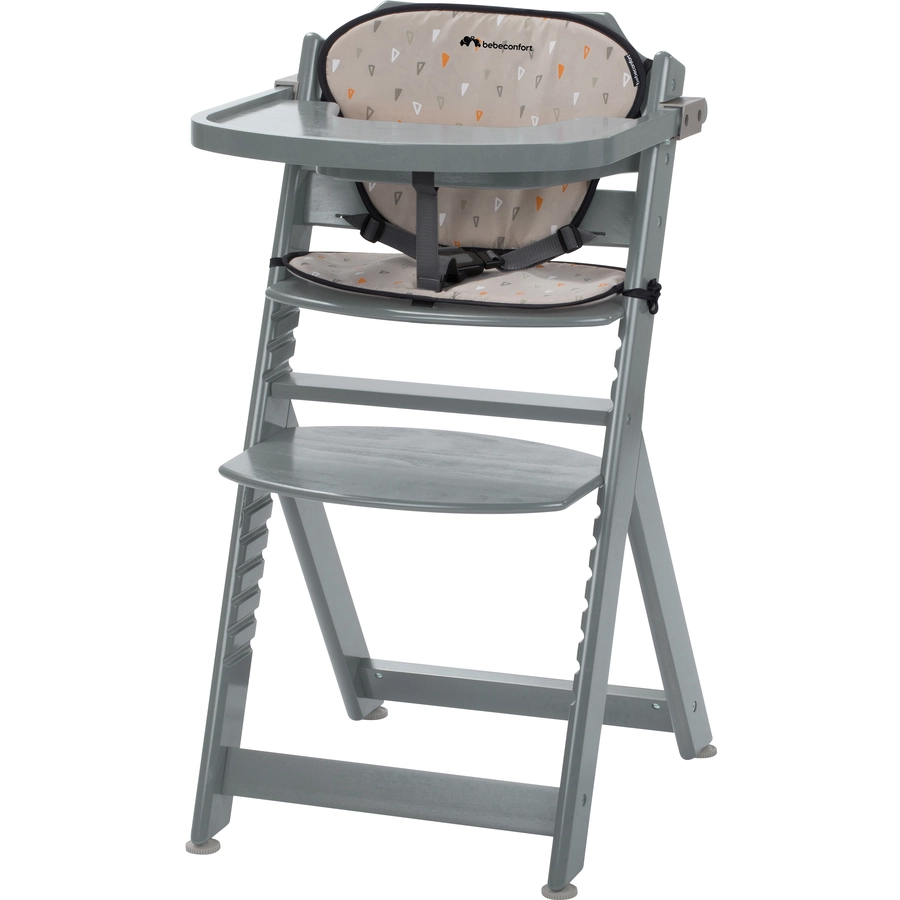 Bebeconfort Hochstuhl Timba mit Kissen Warm Grey