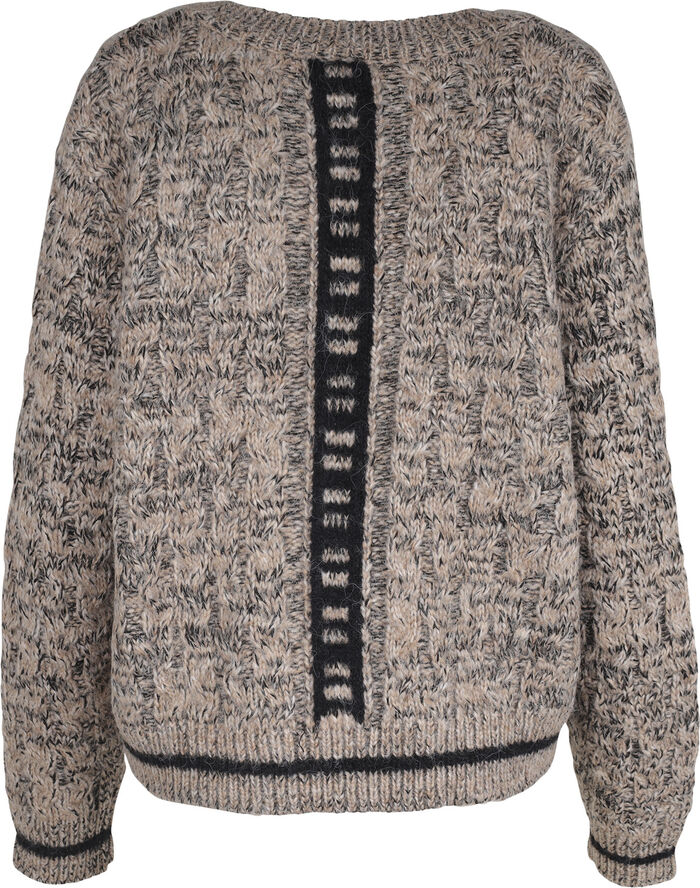 NÜ Denmark Xin Blouse knit Elm wood mix
