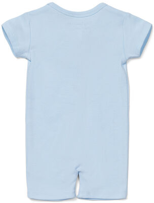 Tiny Treasure Summer Jumpsuit 2-Pack, Blue/Palm
