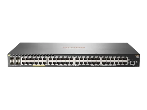 [OUTLET] - HPE Aruba 2540 48G PoE  4SFP  - Switch - Administreret - 48 x 10/100/1000 (PoE )   4 x 10 Gigabit Ethernet / 1 Gigabit Ethernet SFP  - desktop, monterbar på stativ, væg-monterbar - PoE  (370 W)