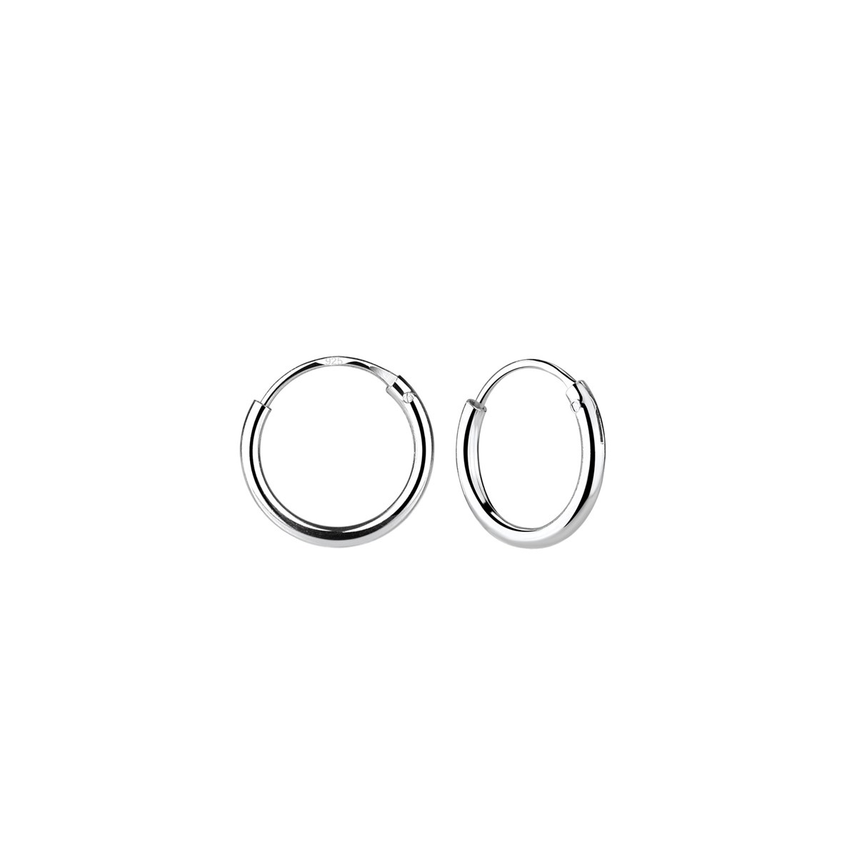 Boucles d'oreilles enfant créoles en argent 925