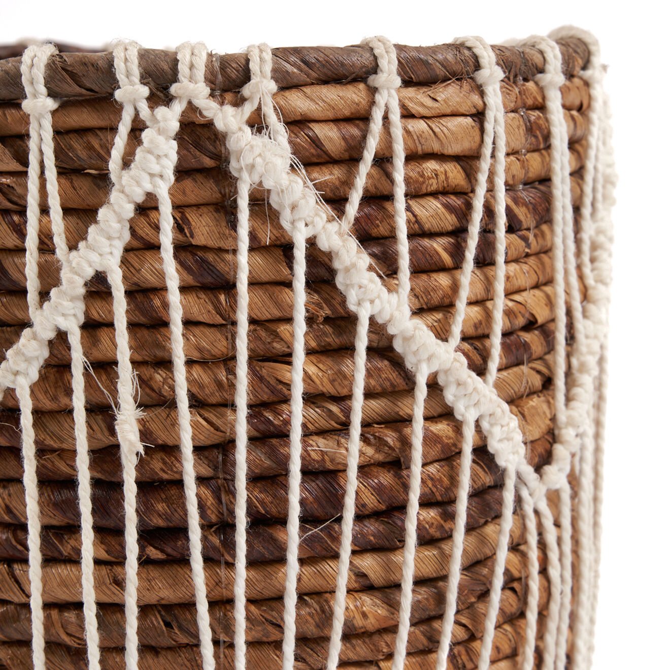 Bazar Bizar Panier Macra-mazing Basket  marron/blanc - D.17xH.19 cm