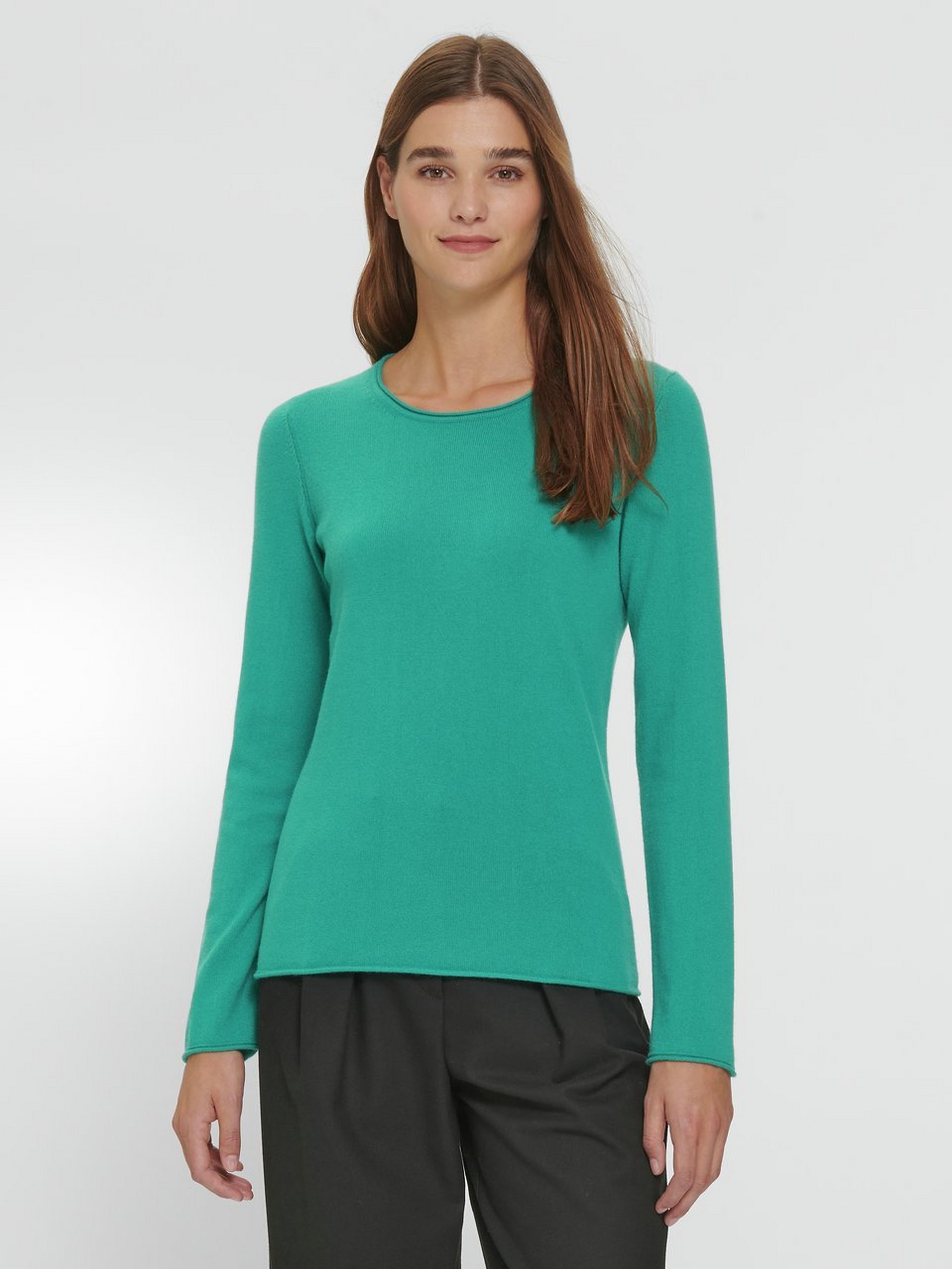 Rundhals-Pullover aus 100% Kaschmir