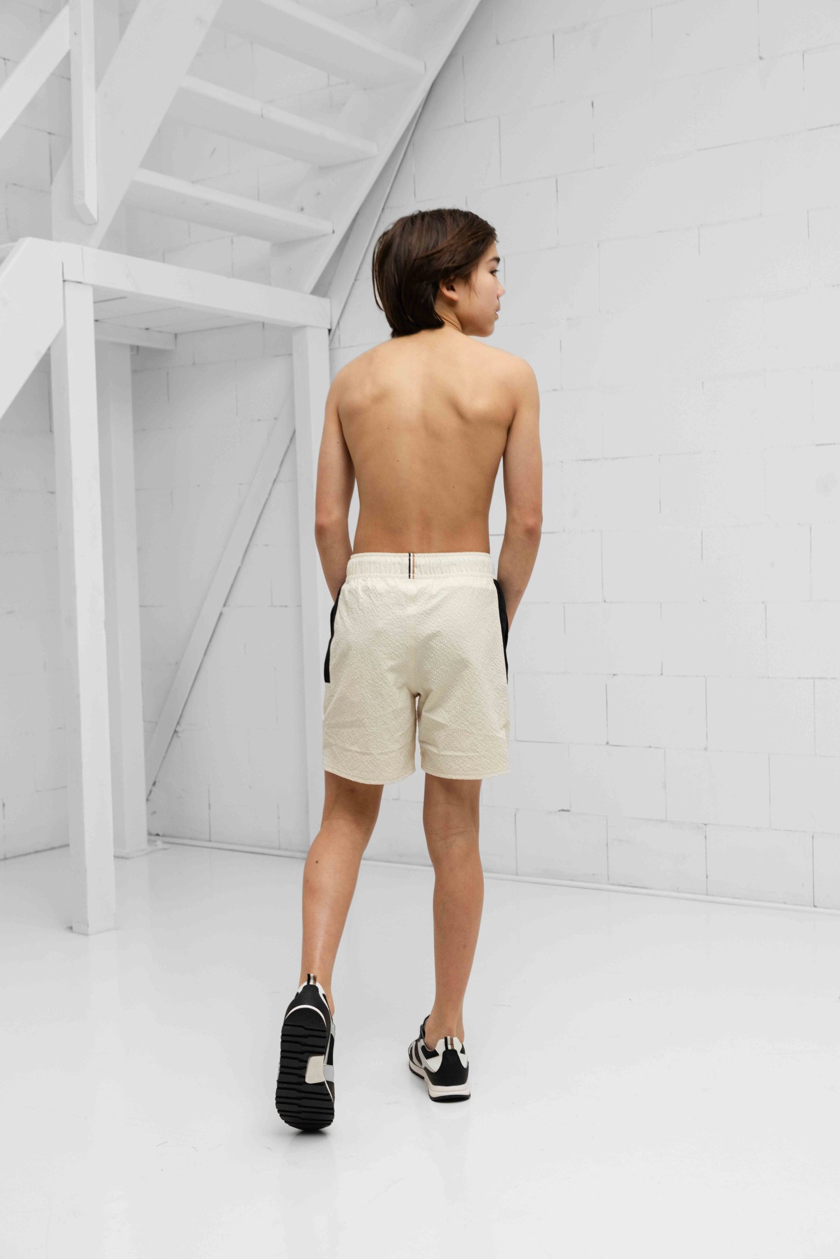 Hugo Boss Zwembroek Kids Beige/Zwart