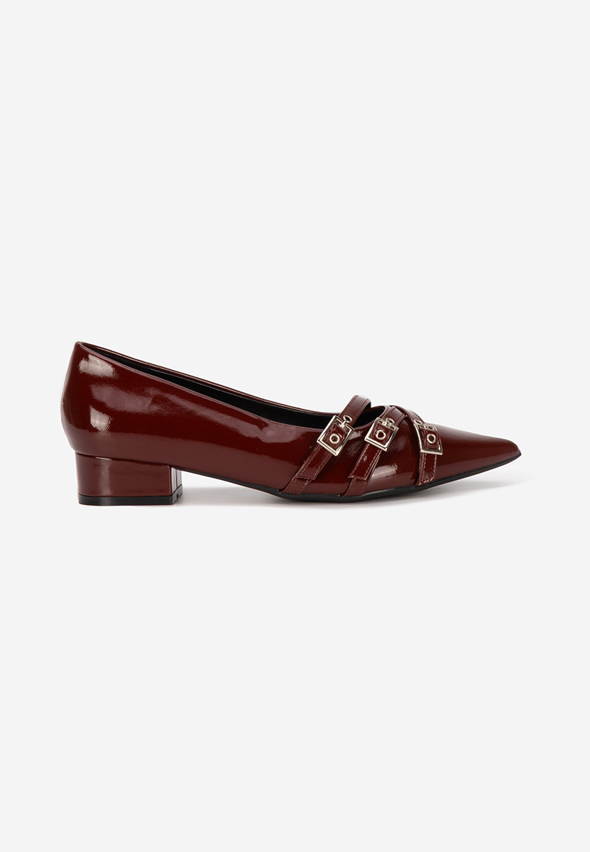 Chaussures à petit talon bordeaux Otisia