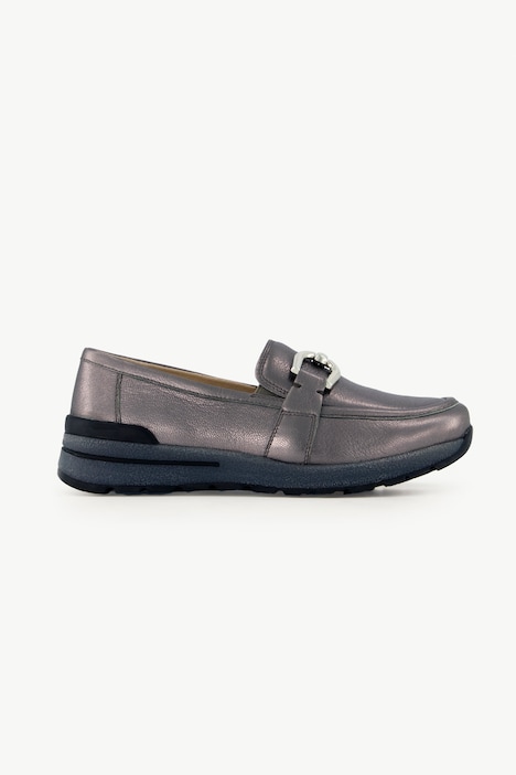 Caprice Leder-Slipper, Nappaleder, Spange, Weite H