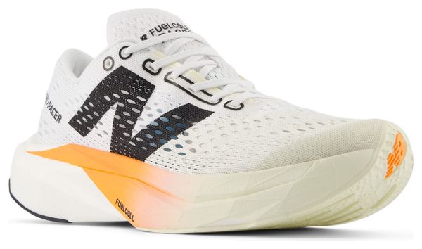 Chaussures Running New Balance FuelCell SuperComp Pacer v2 Blanc/Orange Femme