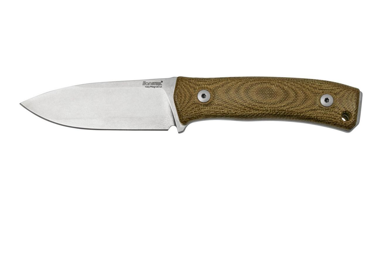LionSteel M4 Green Micarta MagnaCut M4-MC-CVG, Knivesandtools Exclusive, vaststaand mes