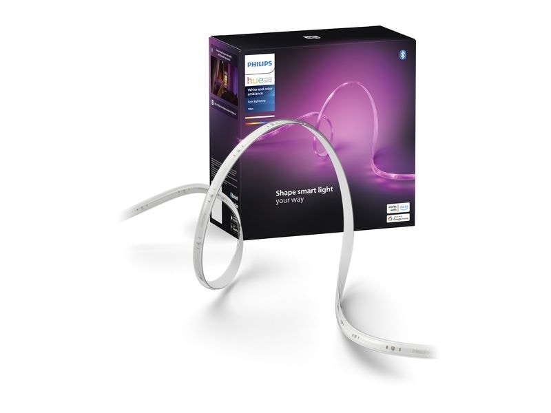 Philips Hue White & Color Ambiance Lightstrip Solo 10 m EU Die führende Lösung für Raumbeleuchtung