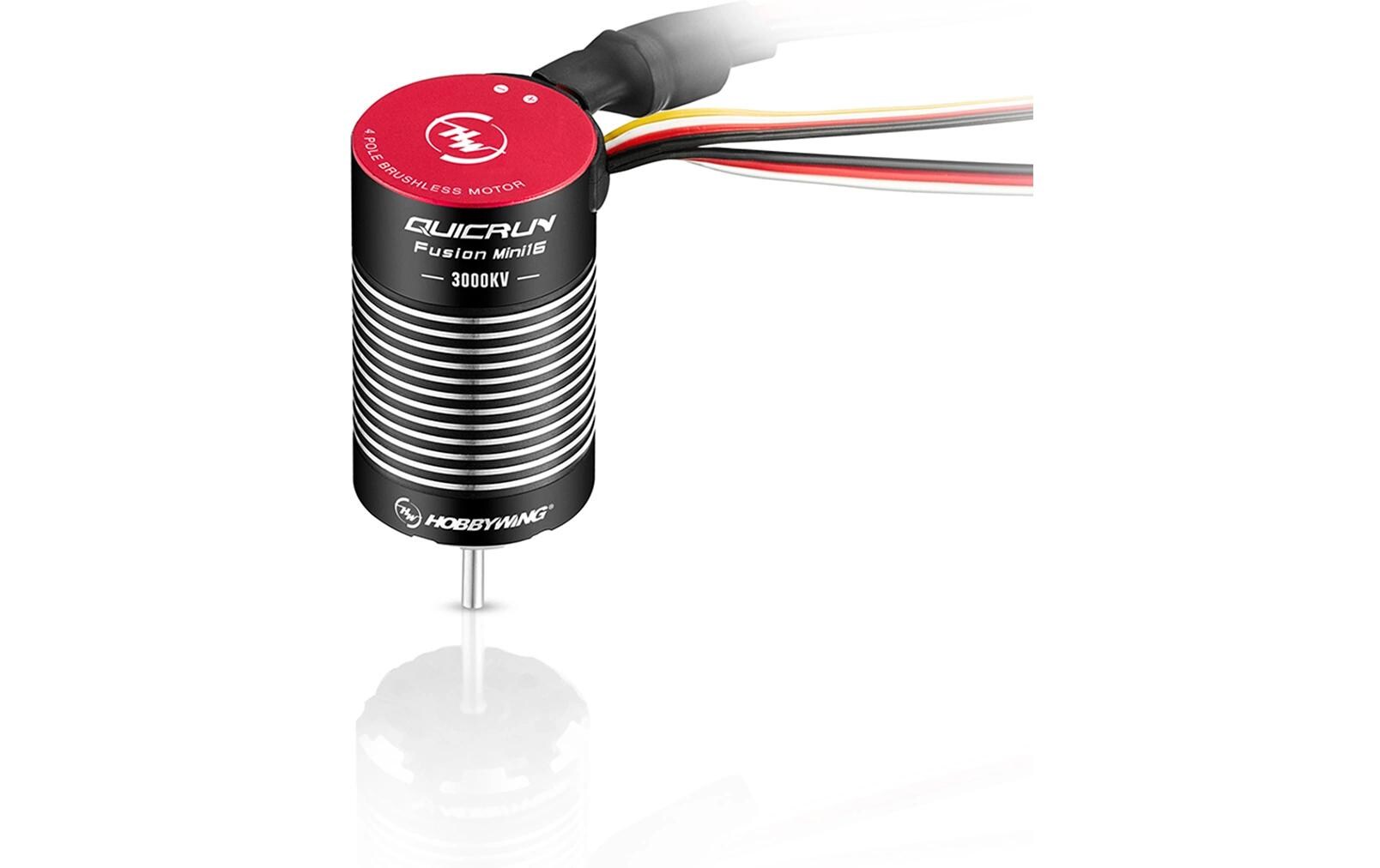 Brushless-Antriebsset Quicrun Fusion Mini16, 3000 kV 2-3SBrushless FOC Sensored Antriebsset für Crawler im Massstab 1:16