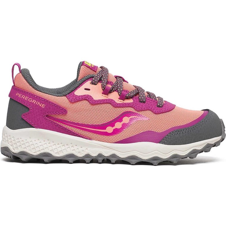 Saucony Peregrine Kdz Shield Berry/Coral