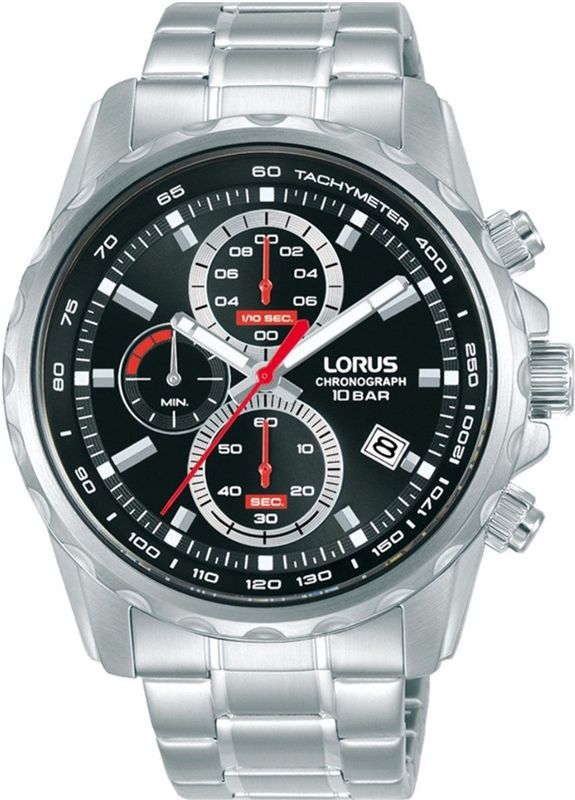 Lorus - Chronograph Herenhorloge - Zilverkleurig - RVS