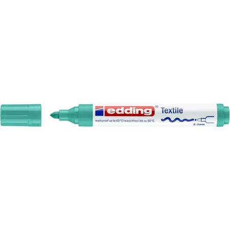 edding 4500 Textilmarker, 2-3mm, blassgrün