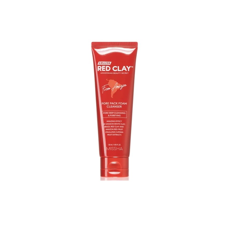 Missha Amazon Red Clay Tiefenreinigender Gesichtswaschschaum 120 ml