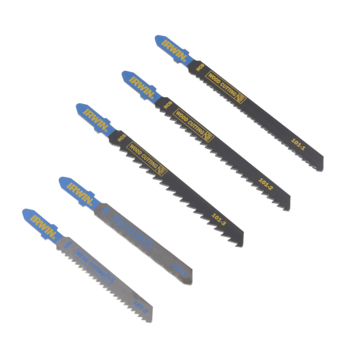 Irwin decoupeerzaagbladenset T-aansluiting (3 x hout / 2 x metaal) - 5-delig