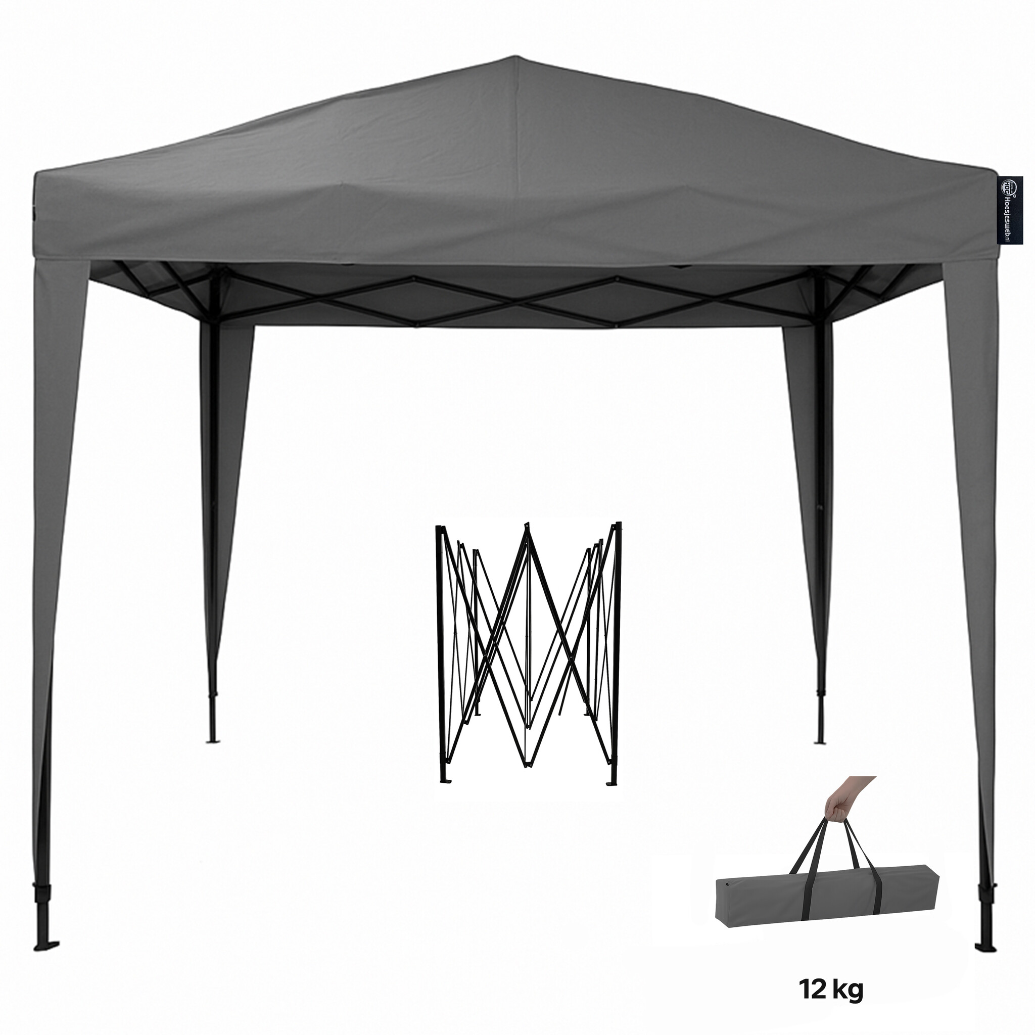CUHOC 3 x 3 m easy-up partytent - Grey