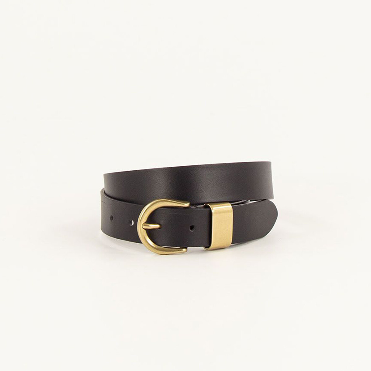 Cinto de couro SESSUN com fivela de metal, MILOA