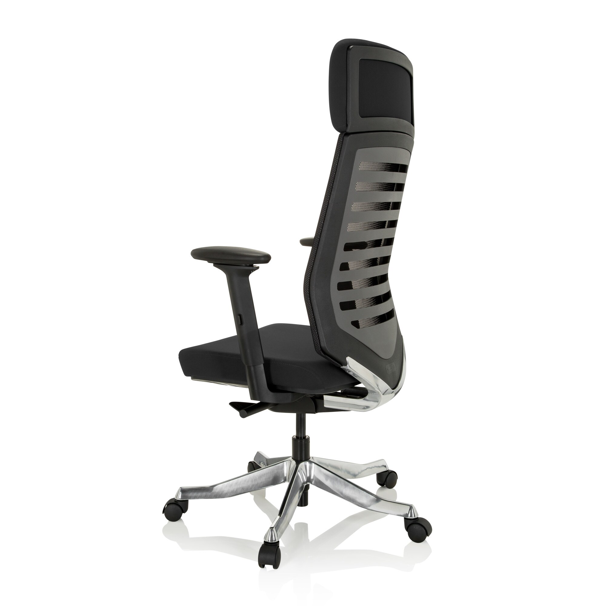 Profi Bürostuhl ASGON Stoff/Netzstoff mit Armlehnen hjh OFFICE