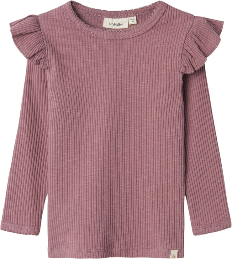 Lil' Atelier NMFRAJA SAO LS SLIM TOP LIL Nostalgia rose