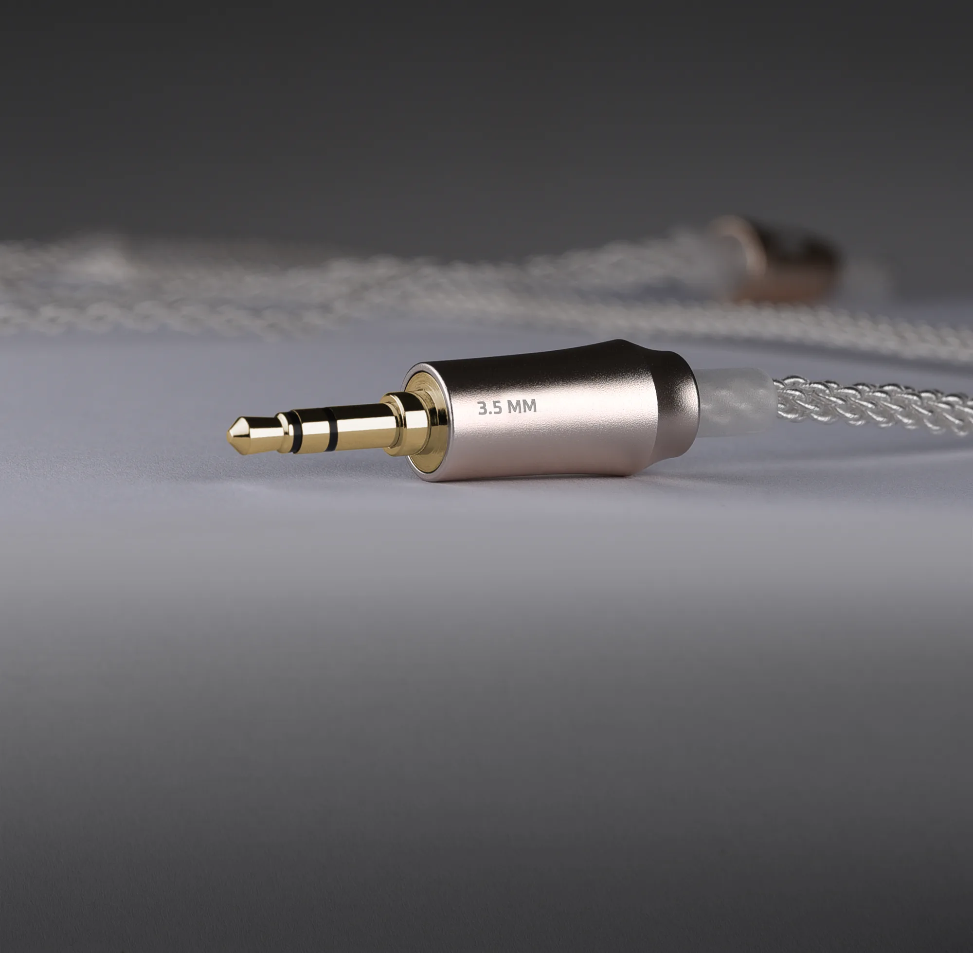 Meze câble Premium Cuivre Argent 3.5mm (1,2 m) Câbles casques