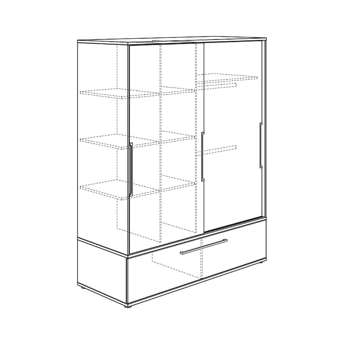 PAIDI Schiebetürenschrank STEN