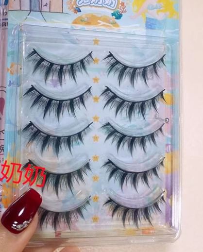 Mogugu - Set van 5 paar: Doll Eye Spiky valse wimpers
