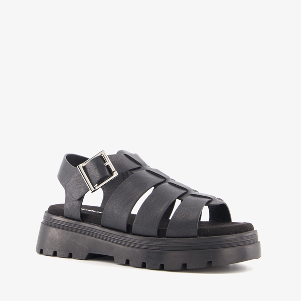 Blue Box dames sandalen zwart