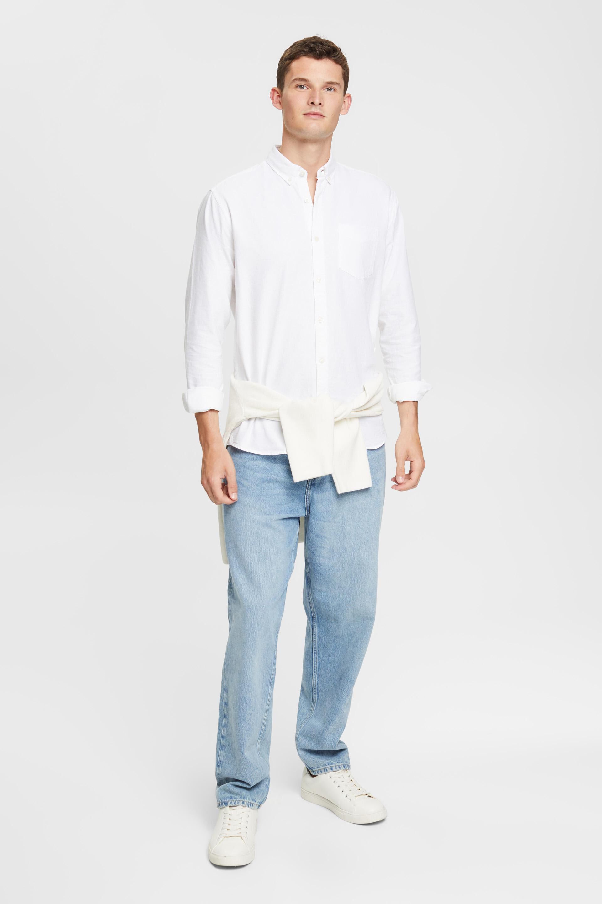 Chemise à col boutonné