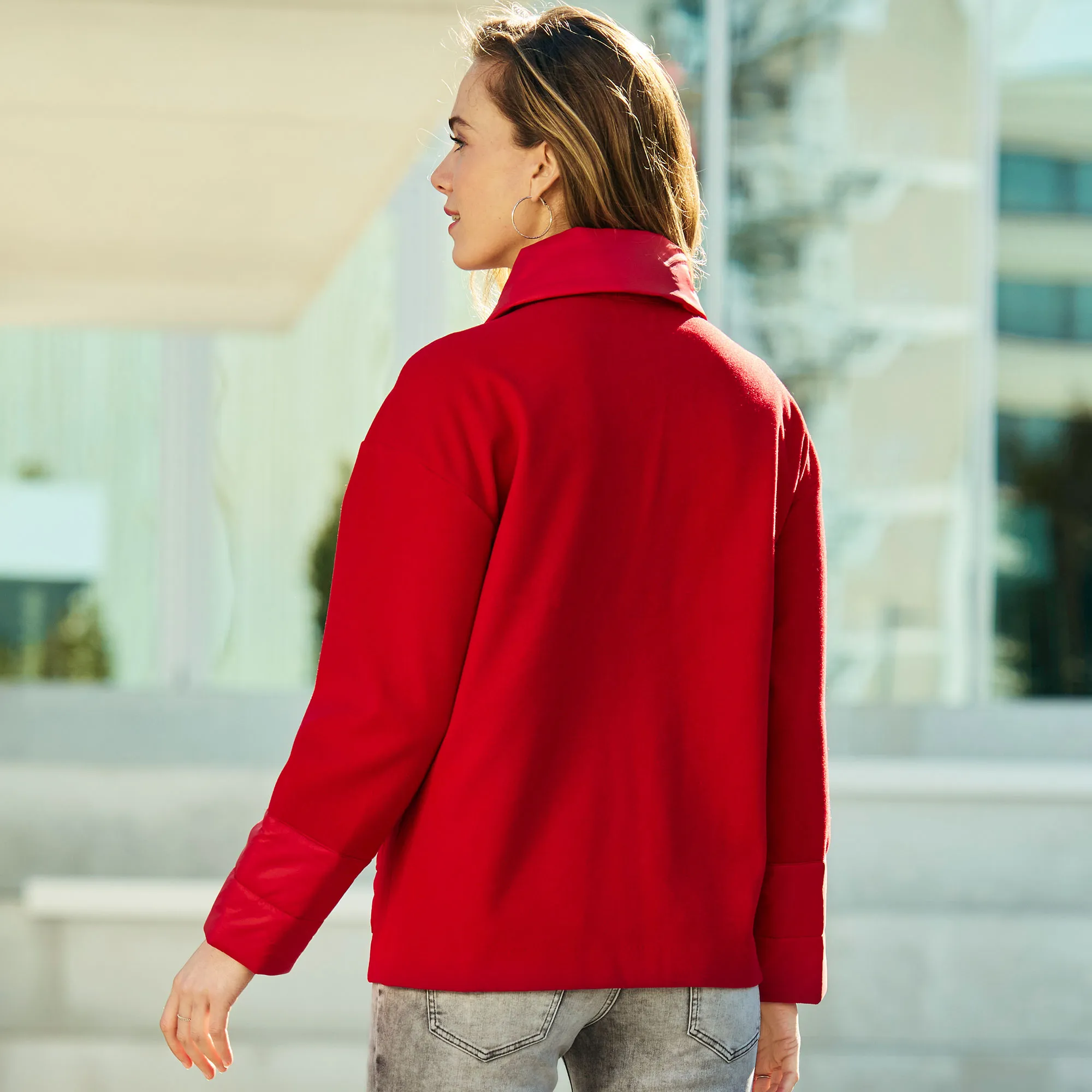 Damen-Jacke mit Stepp-Details